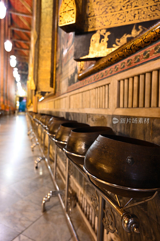 泰国曼谷——2022年12月21日:亚洲泰国曼谷的卧佛寺(Wat Pho或Wat Po)或Wat Phra Chetuphon Wimon Mangkhalaram Rajwaramahawihan